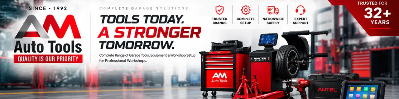 AM Auto Tools — Tools today, a stronger tomorrow. Complete range of garage tools, equipment and workshop setup.